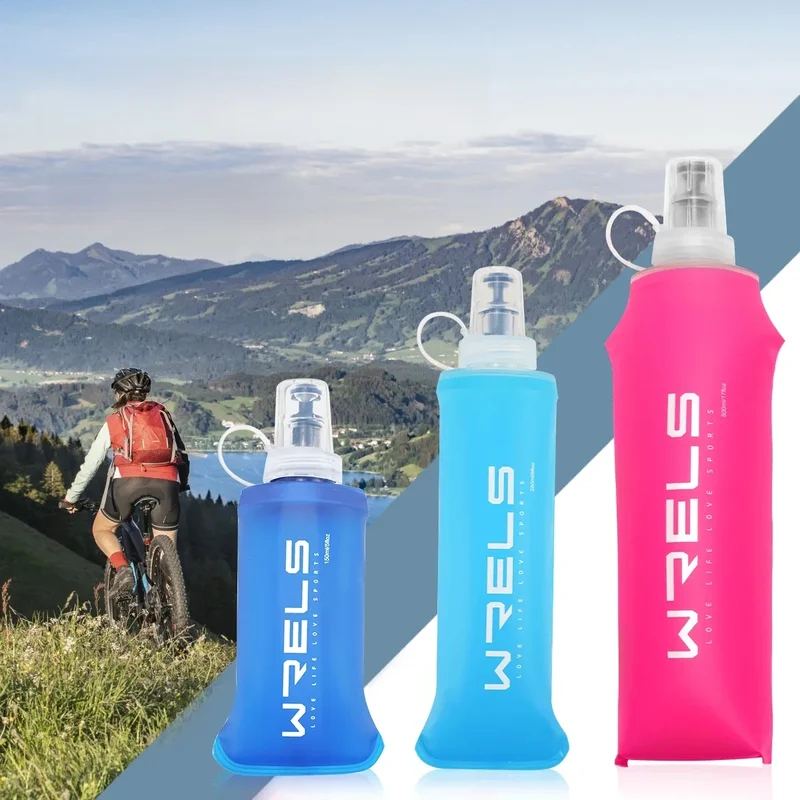 AliExpress - WRELS Camping Weiche Wasserflasche Trinken Sport Falttasche Flasche Outdoor Laufen Trinkrucksack Taille Fahrrad BPA-frei