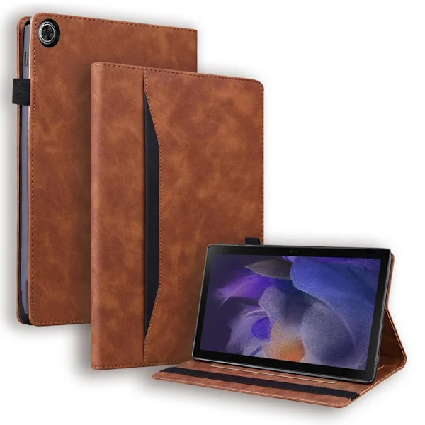 SKALO Samsung Tab A9+ PU-læder Flip Cover - Brun