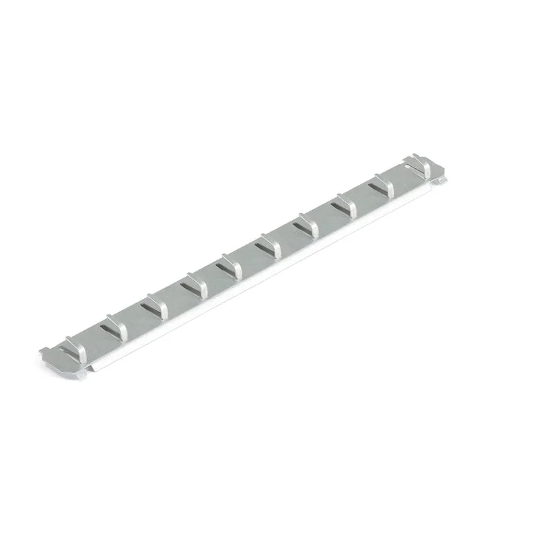 Hook strip for large key cupboard, 10 hooks