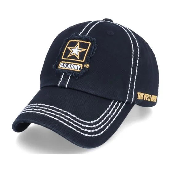 U.S. Army - Svart unconstructed Caps - US Army Logo This We ́ll Defend Black Dad Cap @ Hatstore