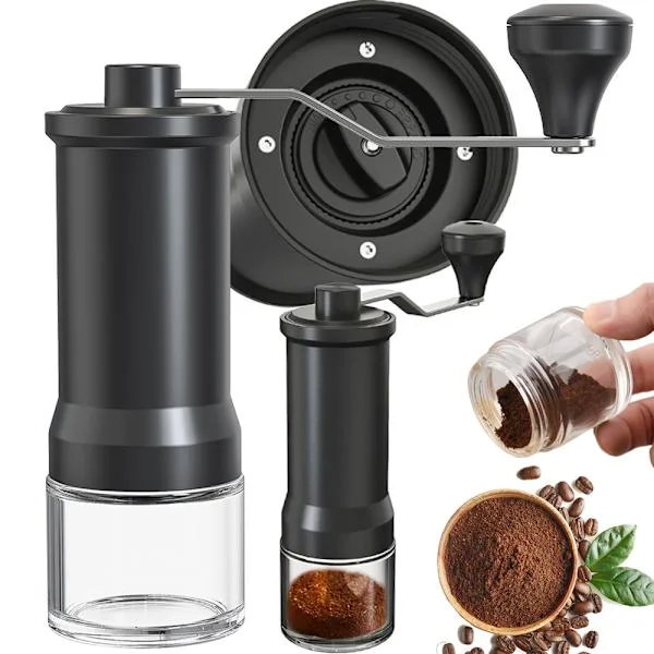Håndkvern for å male kaffebønner, nøtter, urter, salt, sterk espresso