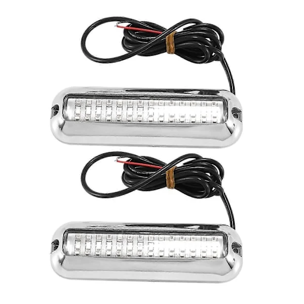 Velegnet til 2 stk. 42LED Båd Dræn Lys Båd Hæk Lys Blå Undervands Ponton Marine Lys-FO SHAN RAN WANG