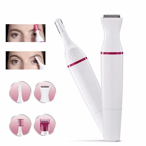 5-in-1 Eyebrow Trimmer, Nose Hair Trimmer, Bikini Line Trimmer, Facial Trimmer, Intimate Trimmer - Beauty Styler