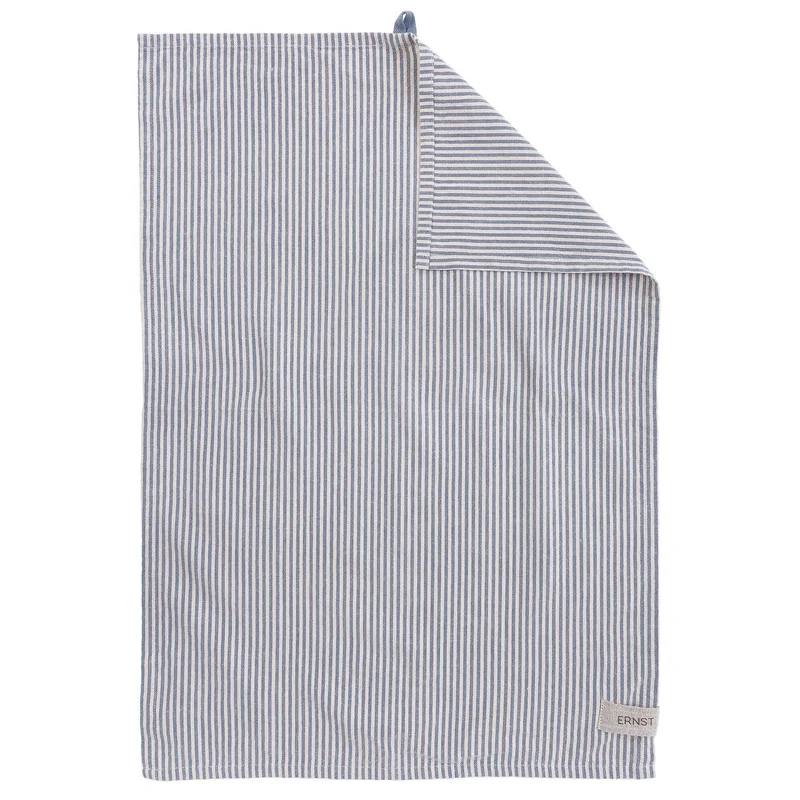 Ernst Kökshandduk randig 47x70 cm, blå/beige | Dukning & Servering > Textil > Produkter av Lin > Kökshandduk | Bagaren och Kocken