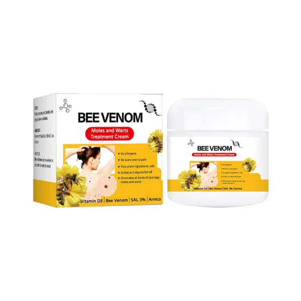 Bivenom Hudplejecreme Reparerer Hånd- og Fodsvamp, Udglatter Huden, Fader Modermærker og Vorter Creme 30g