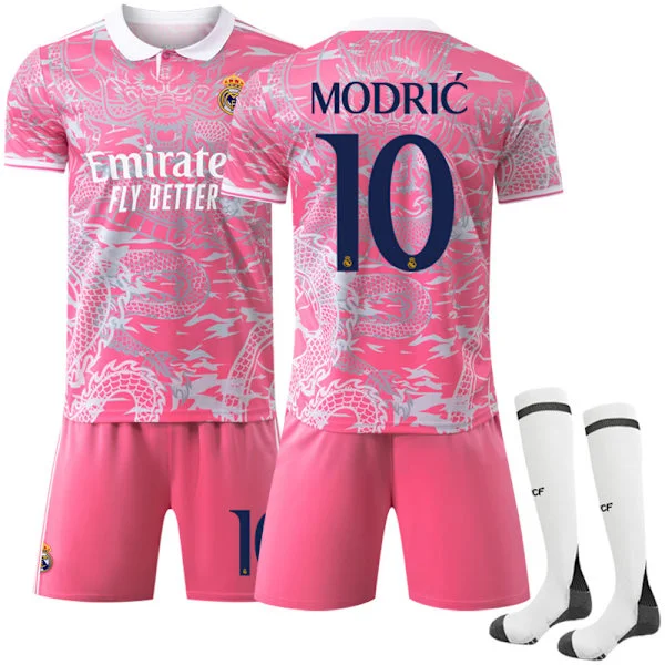 Gos- 2425 Børn Fodboldtrøje Træningssæt Holduniform Sæt Madrid Sportstøj Real Madrid Trøje 10 MODRIC 10 MODRIC[ZHE]