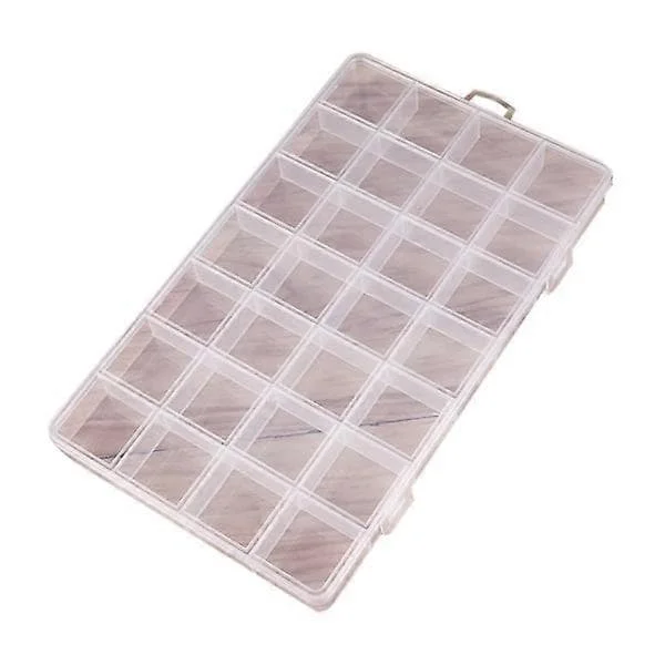28 Compartment Plastic Storage Jewelry Box Compartment Container for Beads Earring Box for Ring Earrings Necklace Crafts