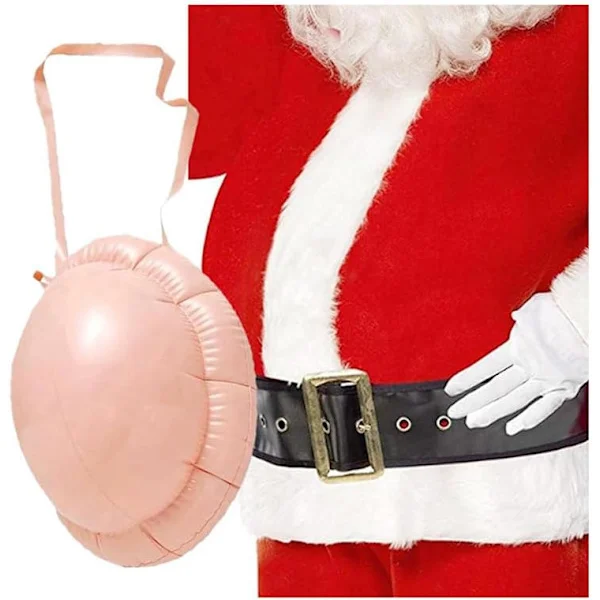 (1-pack) 36 x 25 cm Uppblåsbar Jultomtemage - Julkostym