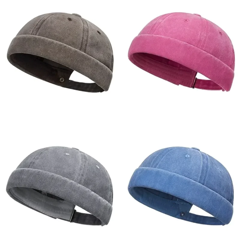 AliExpress - Bonnet Hip Hop pour hommes et femmes, Skullcap sans bord, Baggy Melon Cap, Manchette Docker Fish Suffolk Beanies Hats, Street Hat, Spring