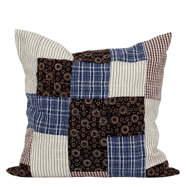 A World of Craft PATCH BLUETT Kuddfodral 50x50, blå Kuddar 50X50 CM