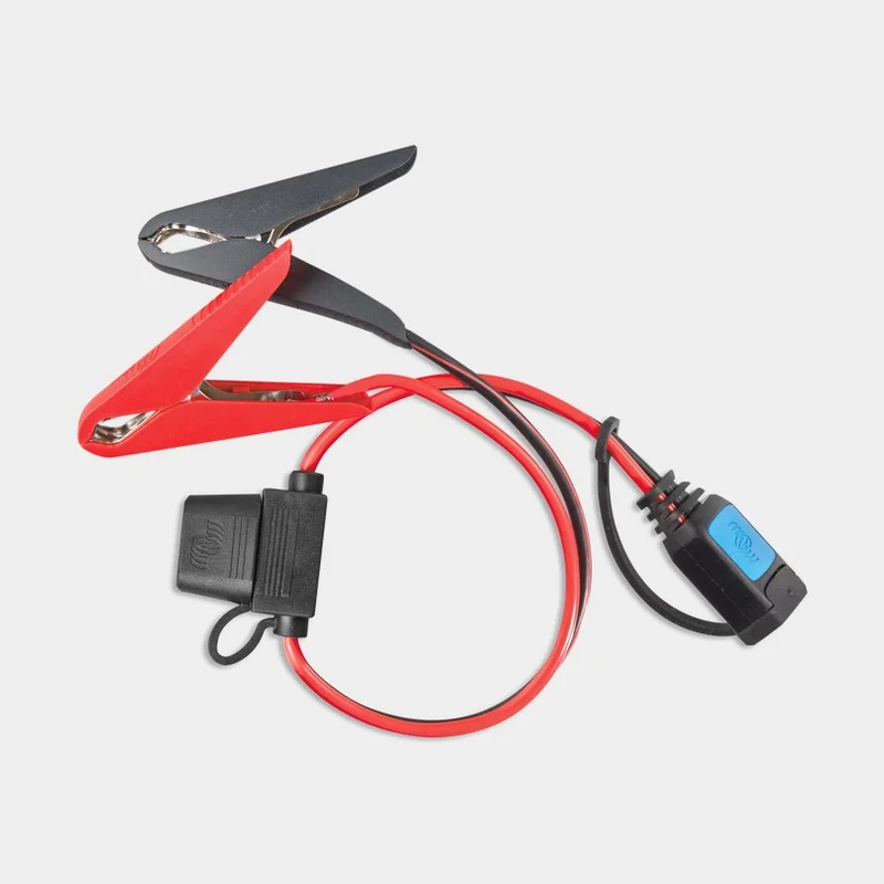 Krokodilklämmor för IP65-laddare Victron Clamp connector, med 30 A säkring
