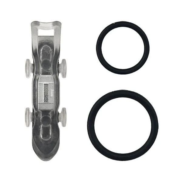 Magnetic Fishing Hook Keeper Black Fishing Baits Holder Fishing Hook Secure Keeper Holder med 2 olika gummiringar