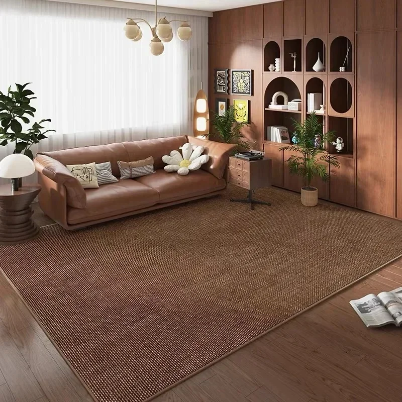 AliExpress - VIKAMA Französischer Retro-Wohnzimmerteppich, großer Bereich, brauner Teppich, Couchtisch, Arbeitszimmer, Schlafzimmer, Nachttisch, 