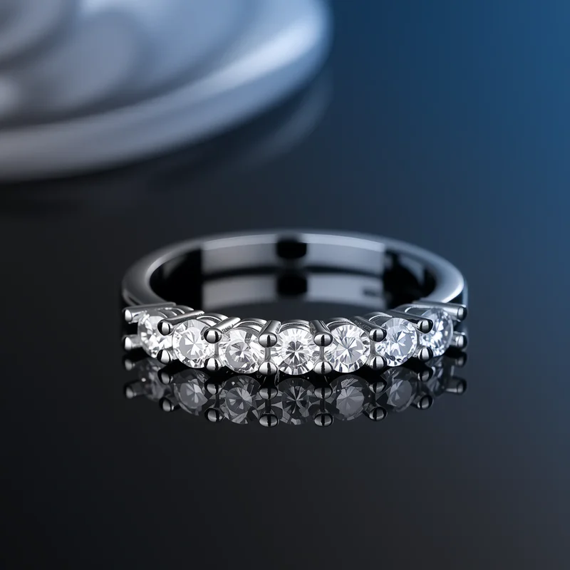 AliExpress - Stylo Polaroid en argent regardé 100% avec diamant Pass pour femme, bague Moissanite, bague de mariage assortie, bague à queue unique, 