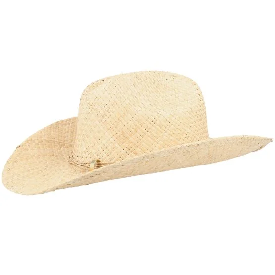 MJM Hats - Womens Raffia Natura Western Straw Hat Western Beige Hat - @ Hatstore