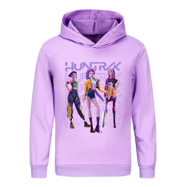 Kpop Demon Hunters barn sweatshirt lila
