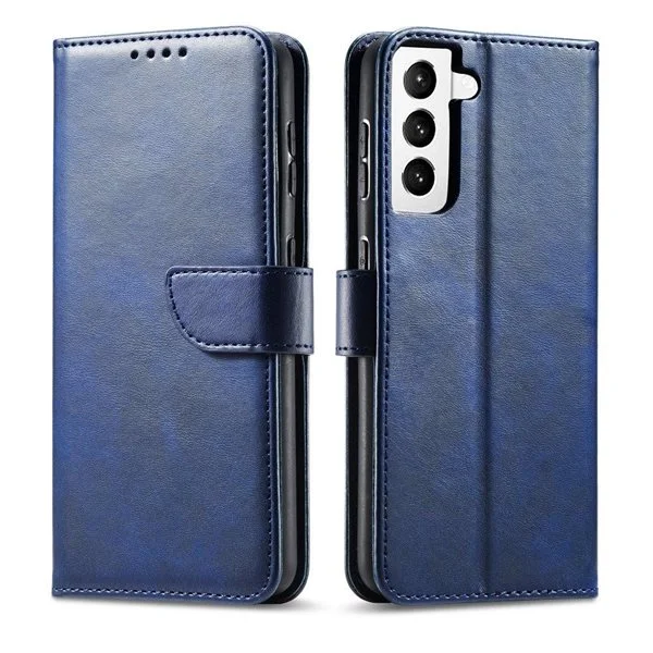 Magnet Elegant deksel Elegant deksel Flip Cover Samsung Galaxy S22 + (S22 Plus) Blå