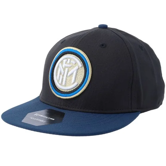 Fan Ink - Football Svart snapback Caps - Football Beyond Borders Inter Milan Black/Navy Snapback @ Hatstore
