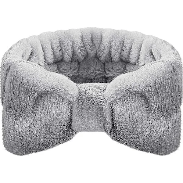 Spa-hårbånd, knude-hårbånd, makeup-hårbånd, koralfleece-hårbånd, elastisk hårbånd til bad og brusebad til ansigtsvask, badning, sport, skønhedspleje