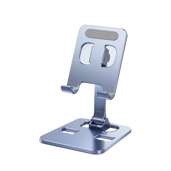 Smartphone Dock Fäste Vikbart Bord Mobiltelefon Stöd Hållare Vinkel Höjdjusterbar Telefon/Tablet Stativ Grå 0.1