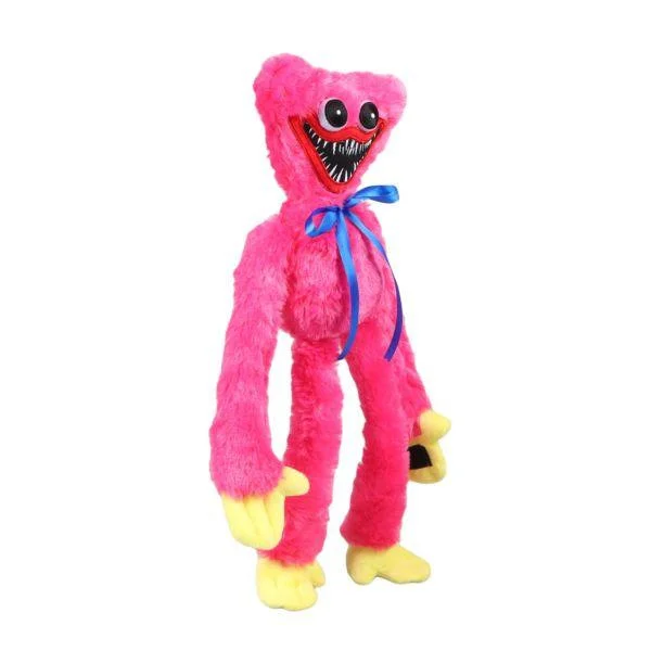 Poppy Playtime Huggy Wuggy monster myk leketøy - Rosa 40 cm