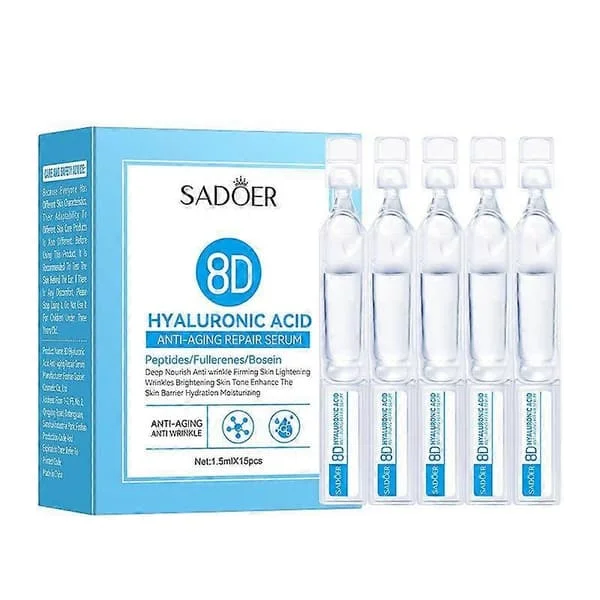【YD】Hyaluronsyre Serum Microneedling Serum For Ansikt, Hyaluronsyre Anti-aldring Reparasjonsserum, Ceramider Ampull Serum med Hyaluronsyre