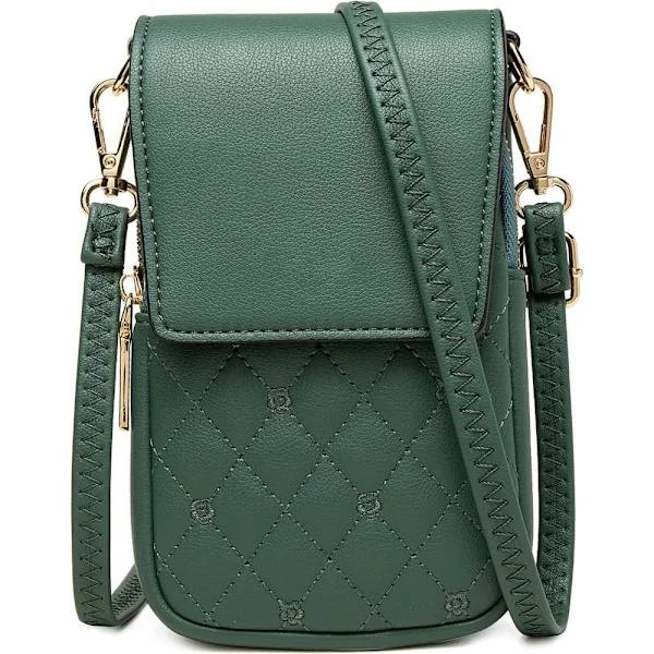 Women's Nylon Cell Phone Bag, Designer Cell Phone Bag with Detachable Adjustable Shoulder Strap, Crossbody Phone Bag with