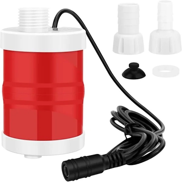 12V 20W Dykpumpe, 700L/H Akvarievandpumpe, Højstrømspumpe, Bærbar Bundsugerpumpe, Akvariefilter Cirkulationspumpe