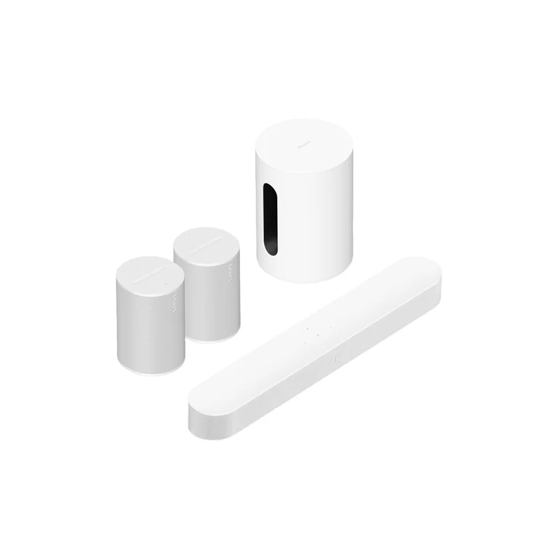 Sonos Beam (Gen 2) + Era 100 SL + Sub Mini Lydplankesystem/pakke -