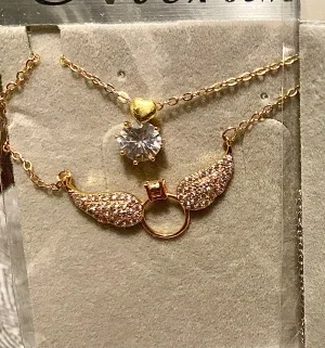 Diamant Halsband Guld & Silver