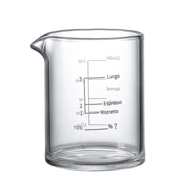 Glassmätkopp Espresso Shot Glas flytande glas Unskopp med våg Köksmått Verktygstillbehör