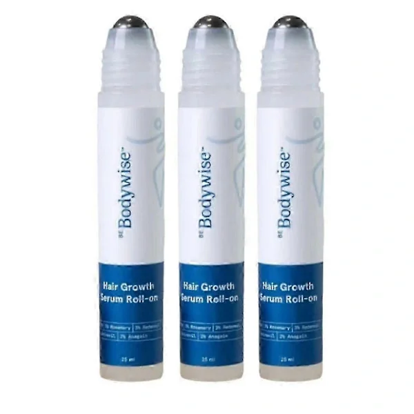 Be Bodywise Hair Growth Roll-on Serum - 3% Rosemary, 3% Redensyl and 2% - (25ml) (3-pack)