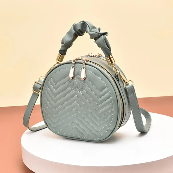 Shoulder bag small round mini bag fashionable rhombus shoulder bag