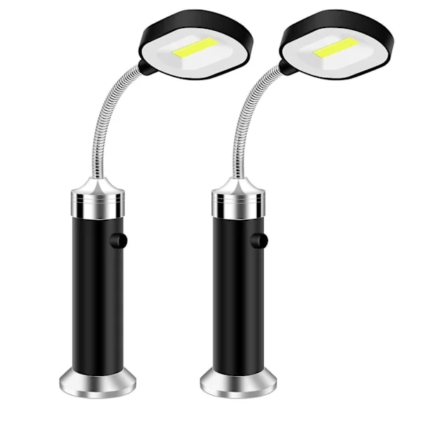 Led Grill Ljus [2st], Magnetisk Grill Bbq Ljus Set Flexibla Grill Lampor Utomhus Grill Ljus Grilltillbehör Svart