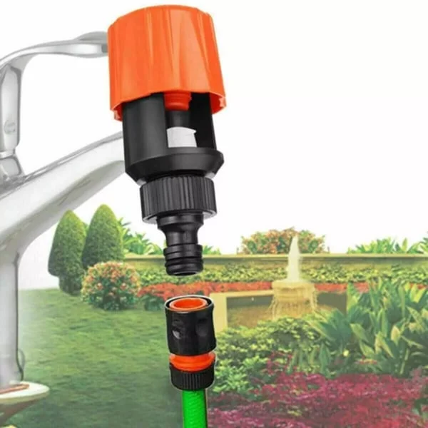 Ny Universell Kran Till Trädgårdsslang Röranslutning Blandare Kökskran Adapter Orange
