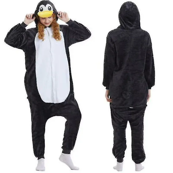 Unisex Voksen Kigurumi Dyrekarakter Kostume Onesie Pyjamas Onepiece L Pingvin