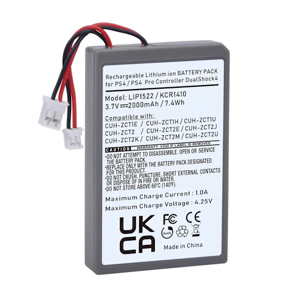 2x 2000 mAh Lip1522 -akut Sony PS4 Dualshock 4 CUH-ZCT1E CUH-ZCT1H CUH-ZCT1U CUH-ZCT2 CUH-ZCT2U langattomalle ohjaimelle