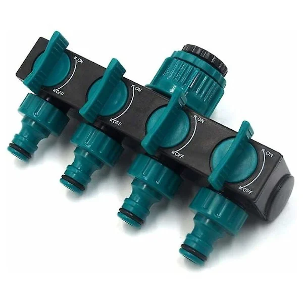 Gap Havslange Splitter 3/4" Vandhane Afleder Kobling Slange Kobling Dyse Afleder Praktisk Vandhane Kobling til Have og Hjemmeliv