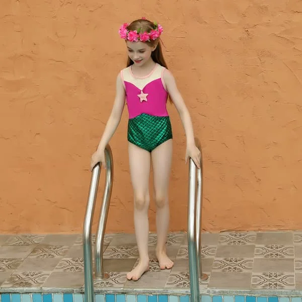 Girl Split Baby Large Beach Swimsuit Fantastisk Fate baddräkt