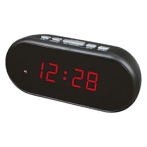 Radio Vekkerklokke LED Digital Veggklokke Digital Klokkeradio Plast Vekkerklokke Vekkerklokke LED Digital Bordklokke