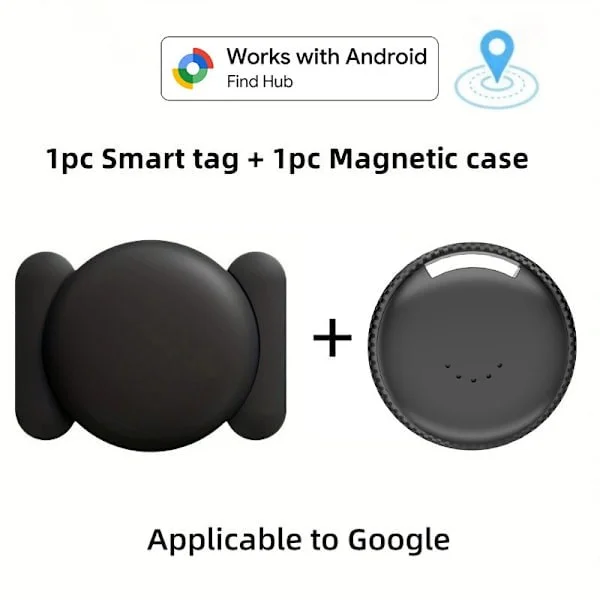 Fordons- och bil-GPS-spårare, GPS-bilspårare i realtid, kompatibel med Hitta min enhet (endast iOS), med magnetiskt fodral.