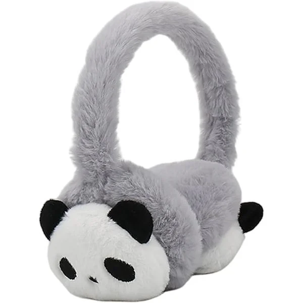 Flickors hörselkåpor Barn Hörselkåpor Vinter, Söta Varma Vindtäta Plysch Flickors Hörselkåpor Kallt Väder Öronvärmare för Pojkar Baby, Panda