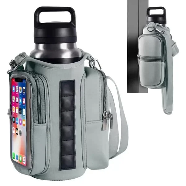 Magnetic Gym Bag with Adjustable Strap – Water Bottle Holder & Pockets for Sports, Training, Travel & Work