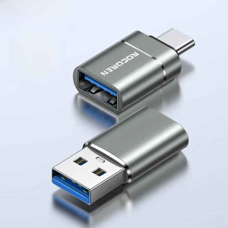 AliExpress - Rocoren USB Type C OTG adaptateur USB C mâle vers USB 3.0 femelle convertisseurs de câble pour Macbook Samsung S22 S20 Xiaomi 5Gbps type-