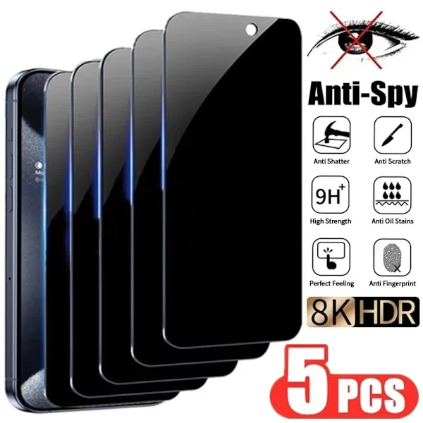 1-5 st Sekretess Härdat Glas För Samsung Galaxy S25 Ultra S24 S23 FE S22 Plus S21 S20 S10 S10e Anti Spion Skärmskydd S25+