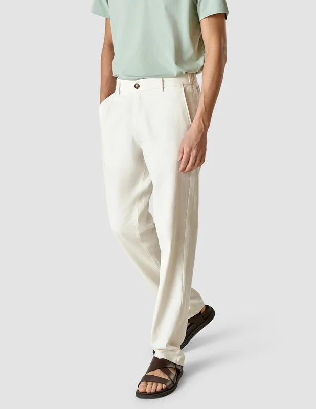 Shaping New Tomorrow - Linen Pants - Off White - Relaxed Fit - Herren - Größe 28/28