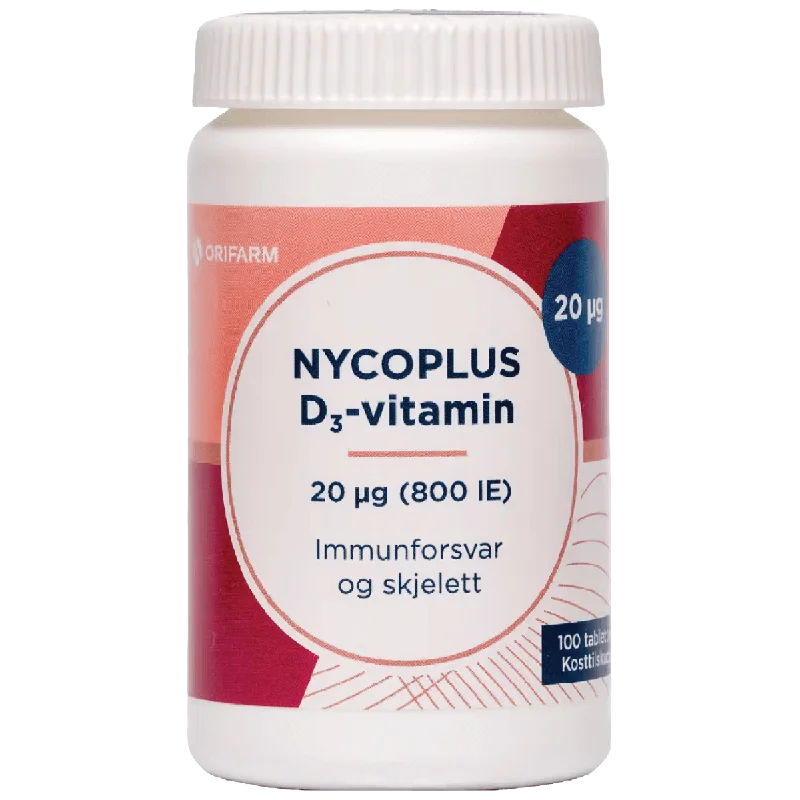 Nycoplus D3-vitamin 20 mcg 100 stk