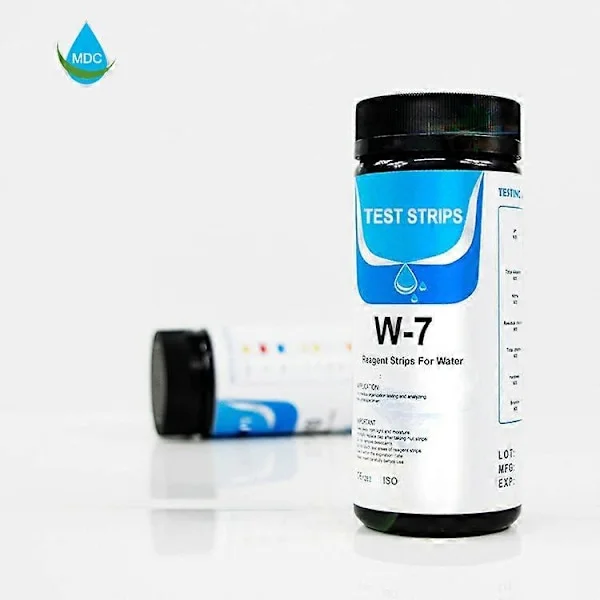 50/100 Strips 7 i 1 Pool Test Strips, Vand Test Strips til Pool Spa Hot Tub Test Strips pH Test Strips Nøjagtig Vandkvalitet Test Kit Test pH Ch