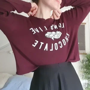 cropped tjocktröja