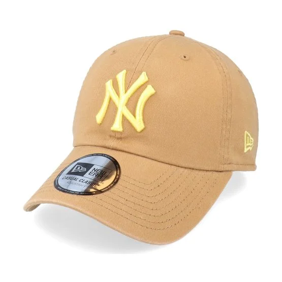 New Era - MLB Beige unconstructed Caps - New York Yankees League Essential 9TWENTY Wheat/Yellow Dad Cap @ Hatstore